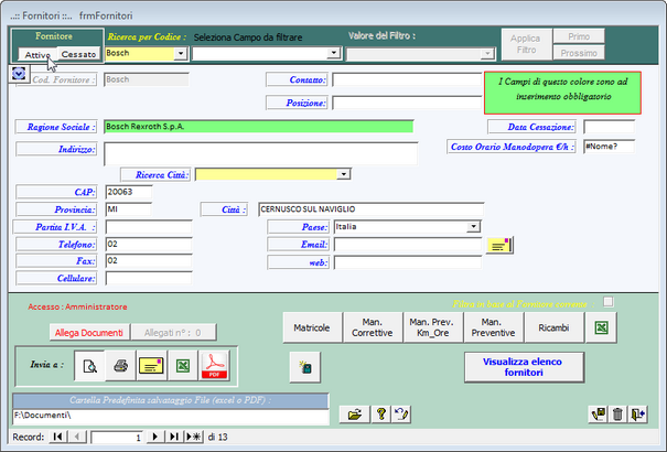 frmFornitori